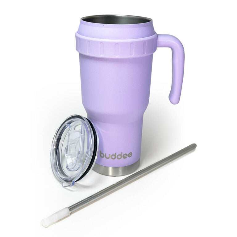 Buddee Bottles - 1200ml tumbler with sliding lid and straw