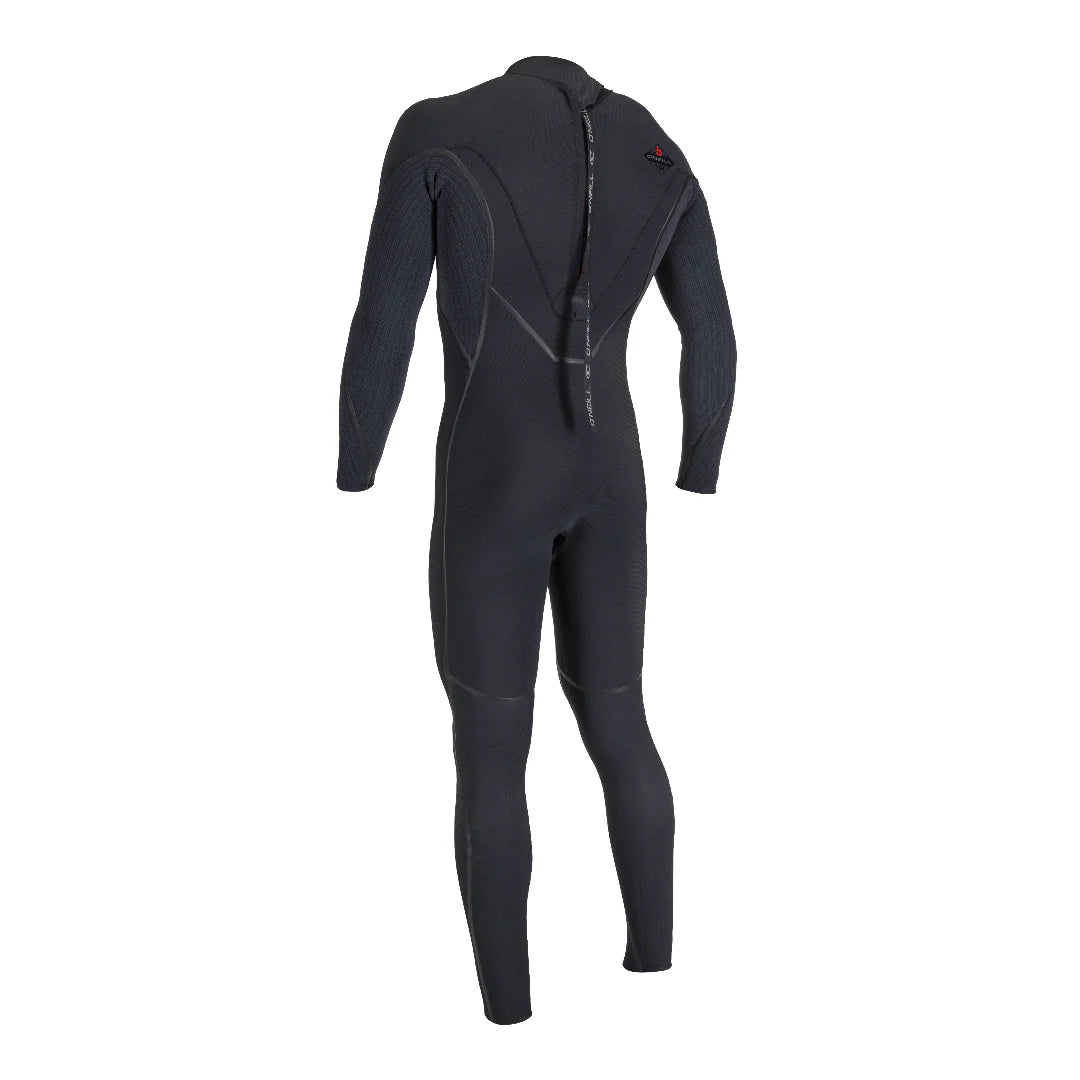O'NEILL - HYPERFREAK FIRE 4/3 BACK ZIP FULLSUIT - BLACK