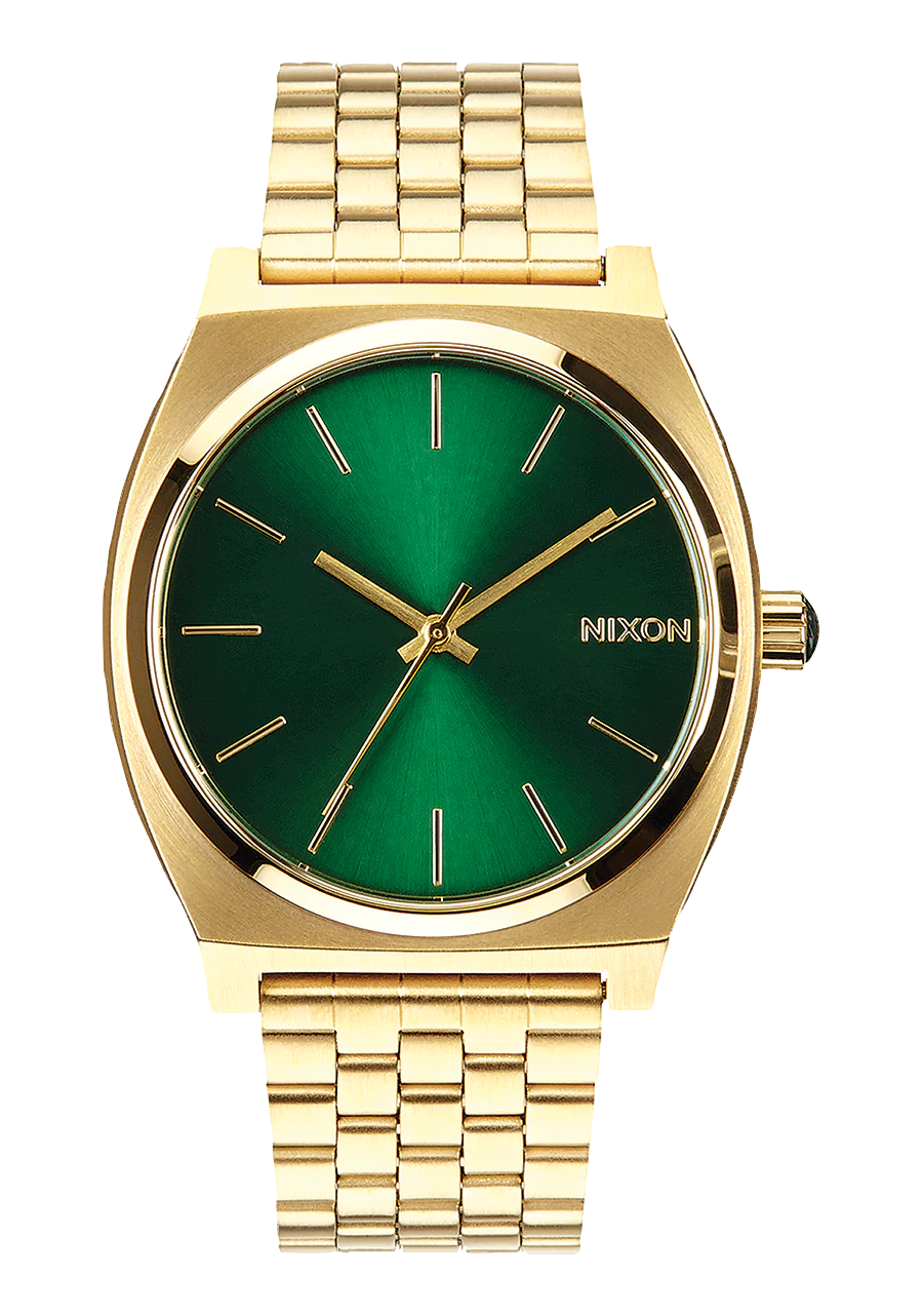 Nixon Watch Time Teller Gold Green Sunray – Pollywog