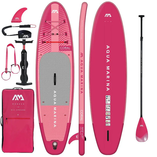 CORAL Raspberry 10'2" SUP + pdl