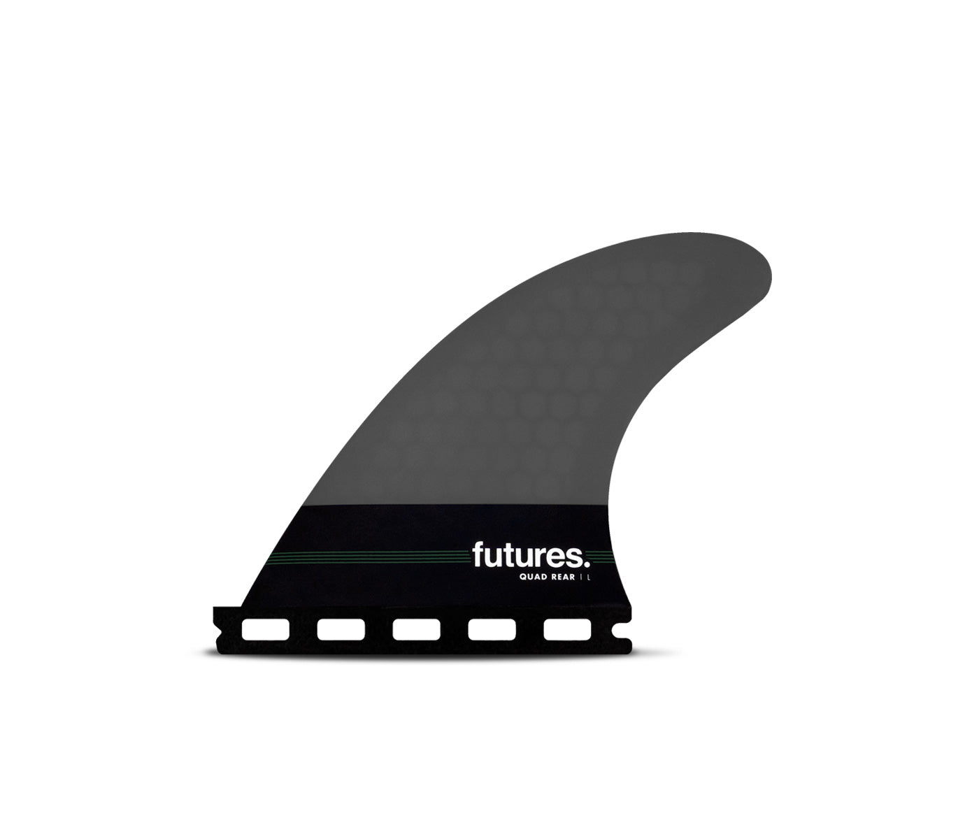 FUTURE FINS - QUAD REAR - NEUTRAL 80/20 FOIL - HC - LARGE - GREY