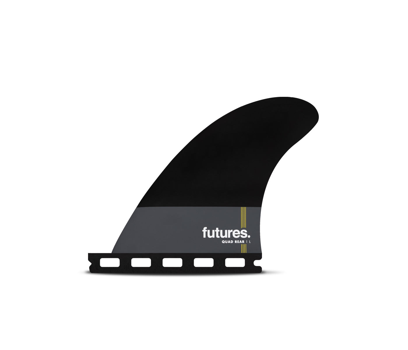 FUTURE FINS - PIVOT QUAD REAR - HC - LARGE - BLACK