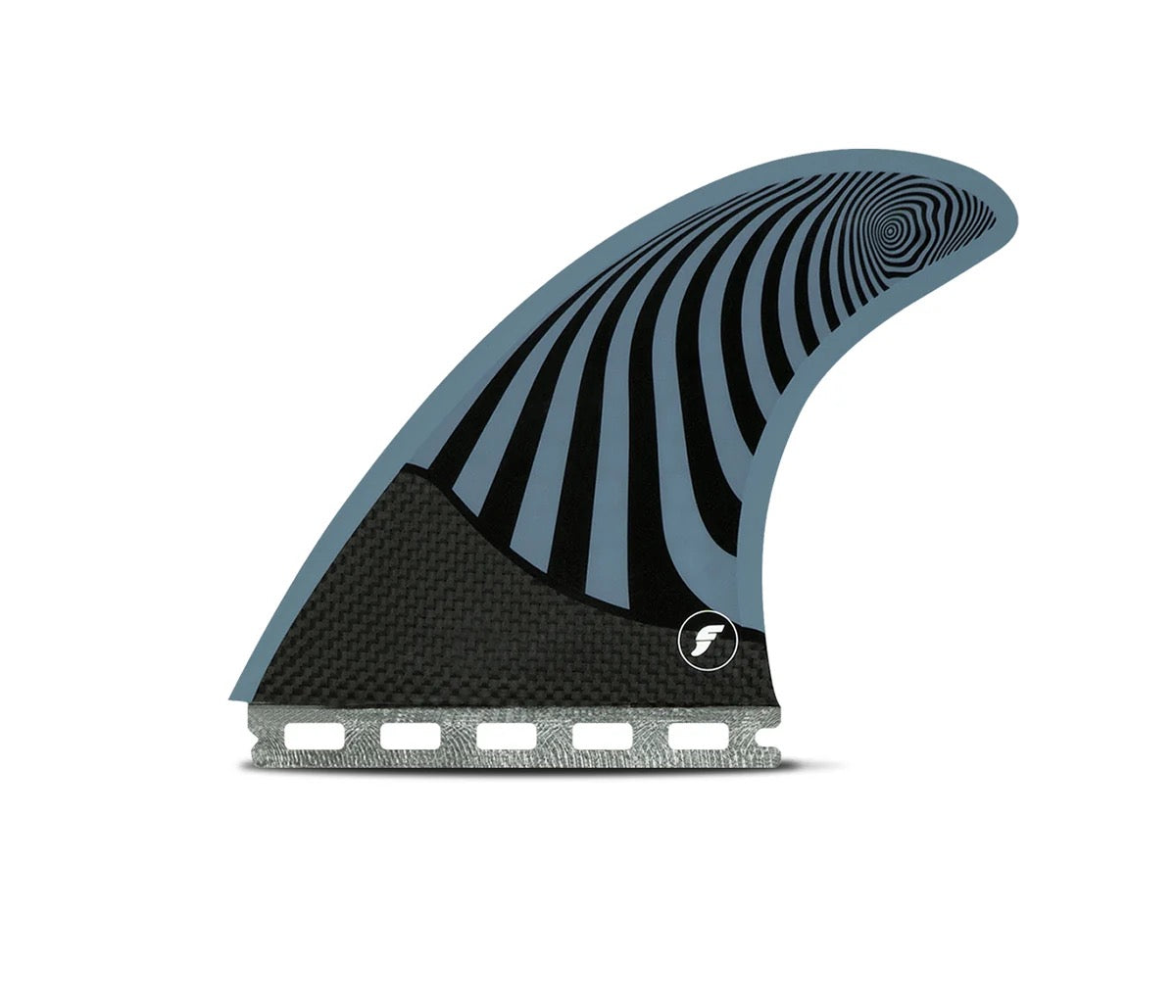 FUTURE FINS - PYZEL - HONEYCOMBE/CARBON - THRUSTER - LARGE - BLUE/YELLOW - Pollywog