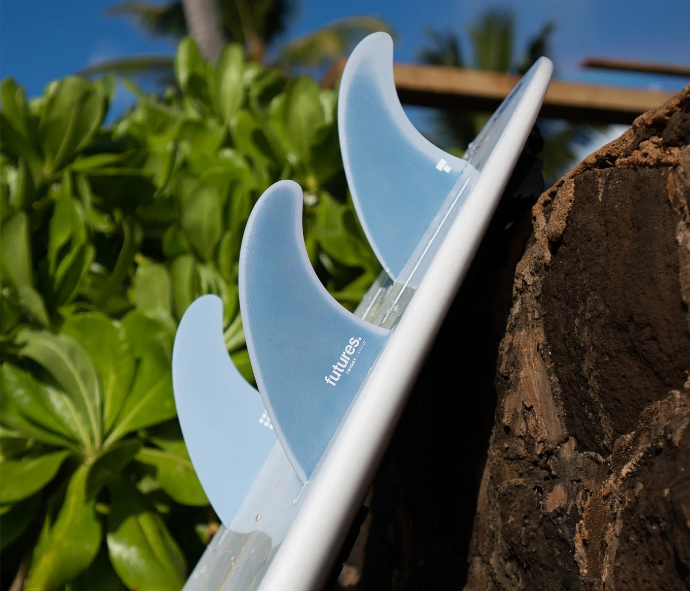 FUTURE FINS - TWIGGY SET UP - 5 FIN - FIBERGLASS - LARGE - ROYAL/BLUE