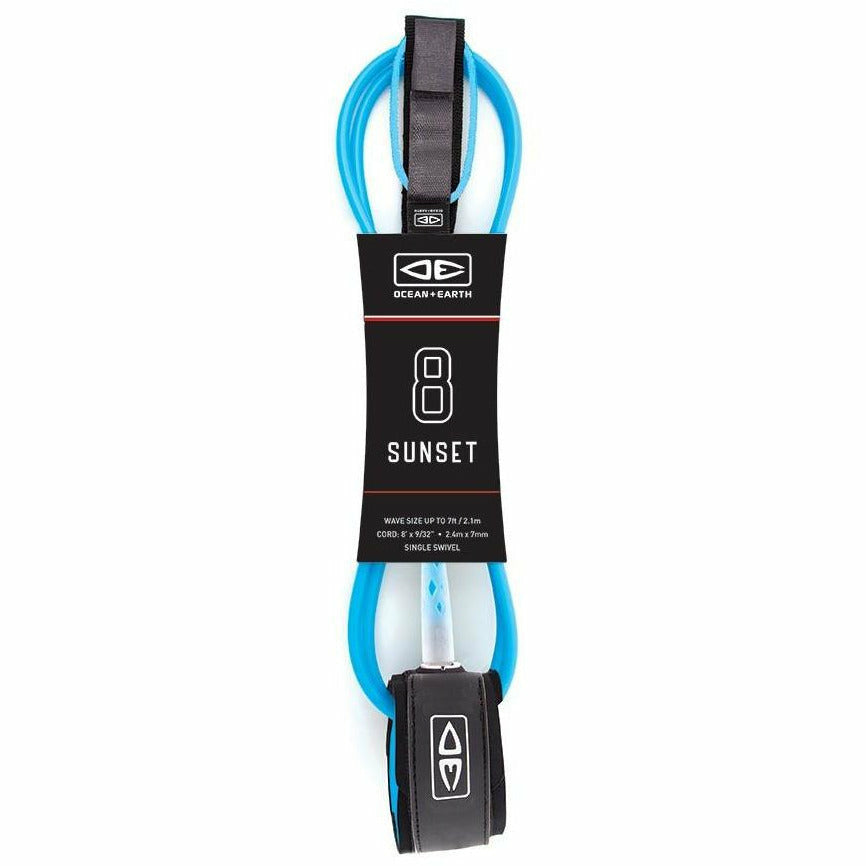 Ocean and Earth - Leash 8' Moulded Sunset