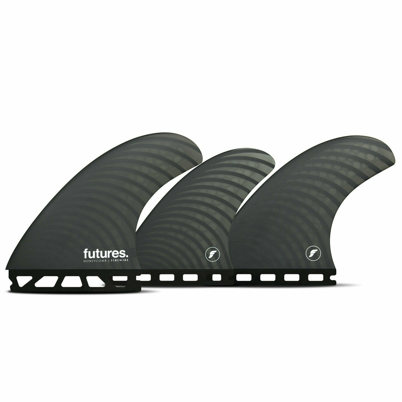 Futures Fins - FIREWIRE Honeycomb/Carbon - Large (Black/Carbon)
