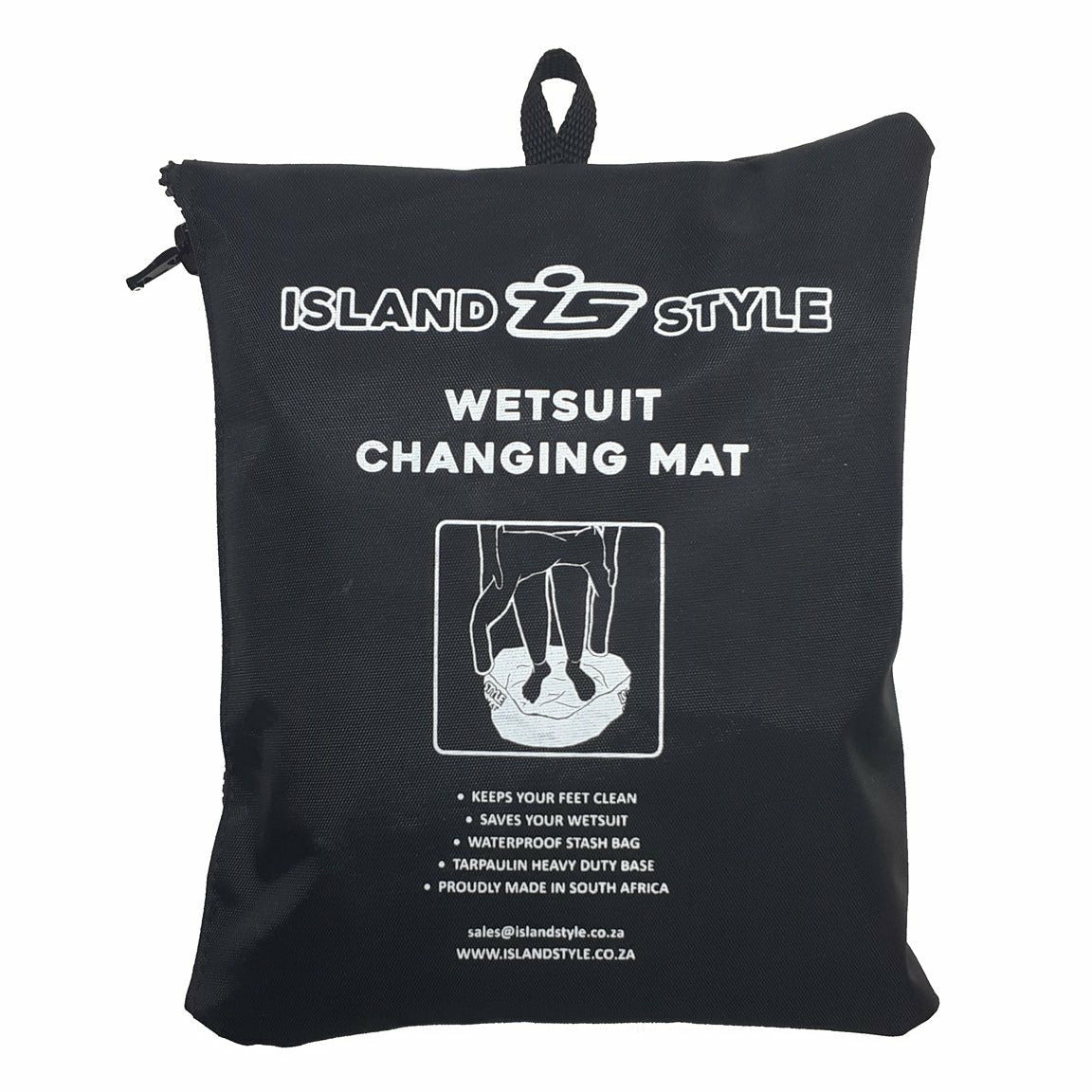 Island Style - Wetsuit Changing Mat With Zip - Doubles Up As Waterproof Stash Bag
