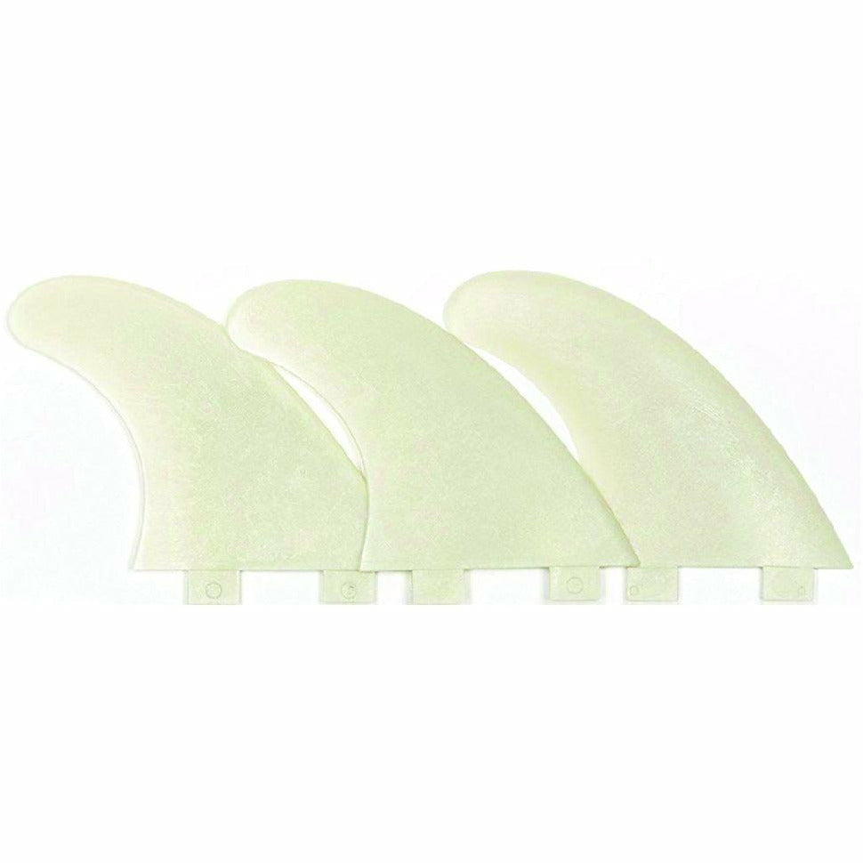 Island Style - Bone Glass-Filled Stiff Thruster Fins (G F 5 Med Size Fins - 3 Per Set)