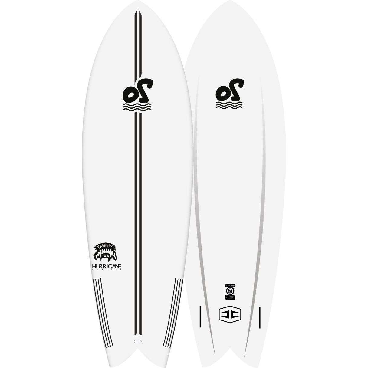 Ocean Storm - Vampire Twin Soft Top Surfboard