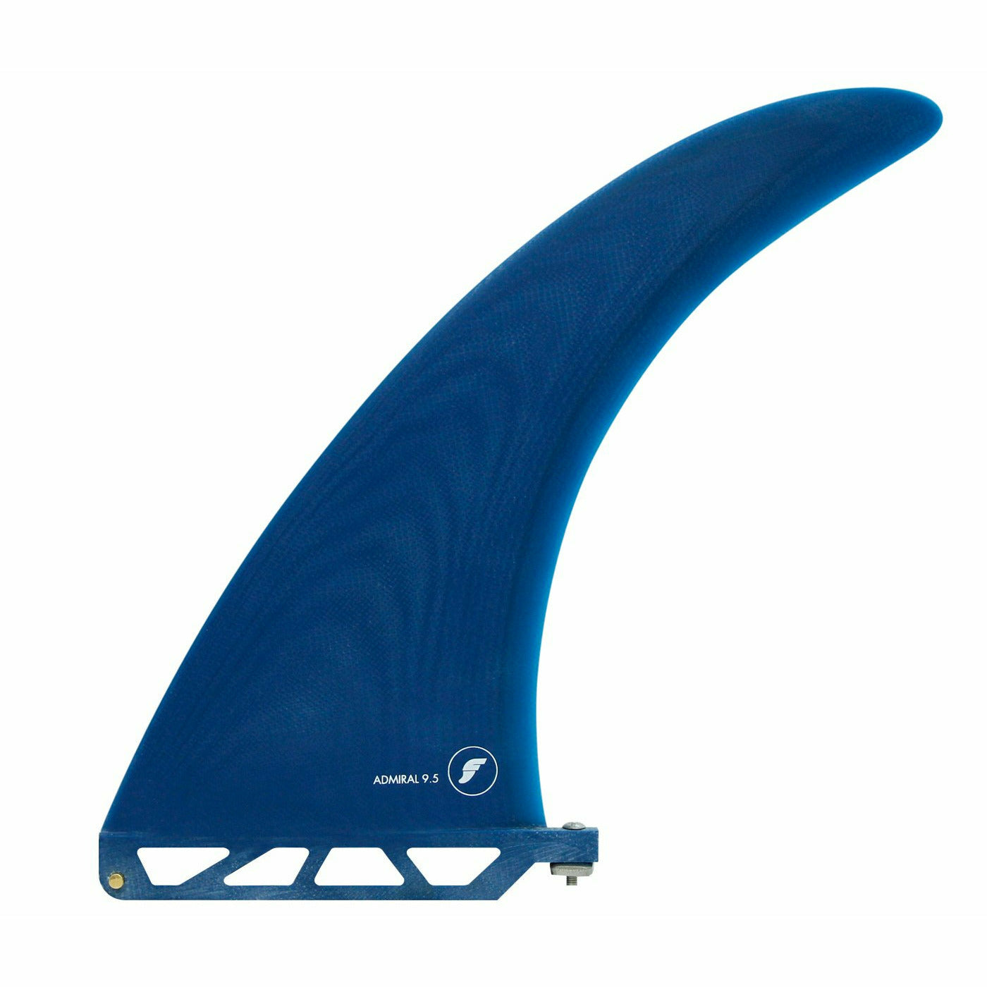 Futures Fins - ADMIRAL 9.5 Fiberglass - 9.5" (Solid/Transparent Navy)