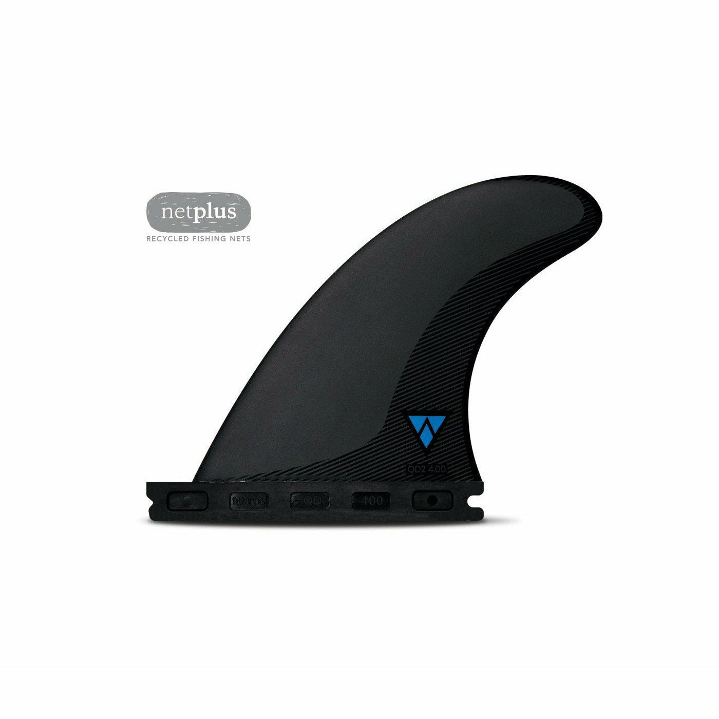 Futures Fins - 4.00" QD2 SYM Alpha - Medium (Carbon/Blue)