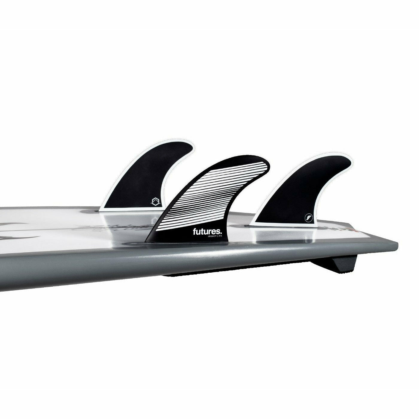 Futures Fins - F4 5-FIN SET Honeycomb - Small (Grey/Black)