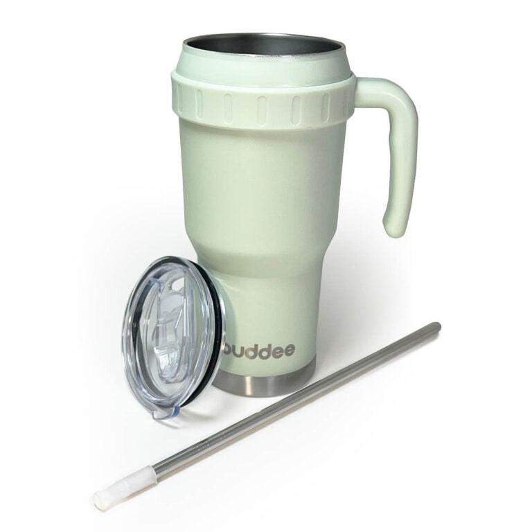 Buddee Bottles - 1200ml tumbler with sliding lid and straw