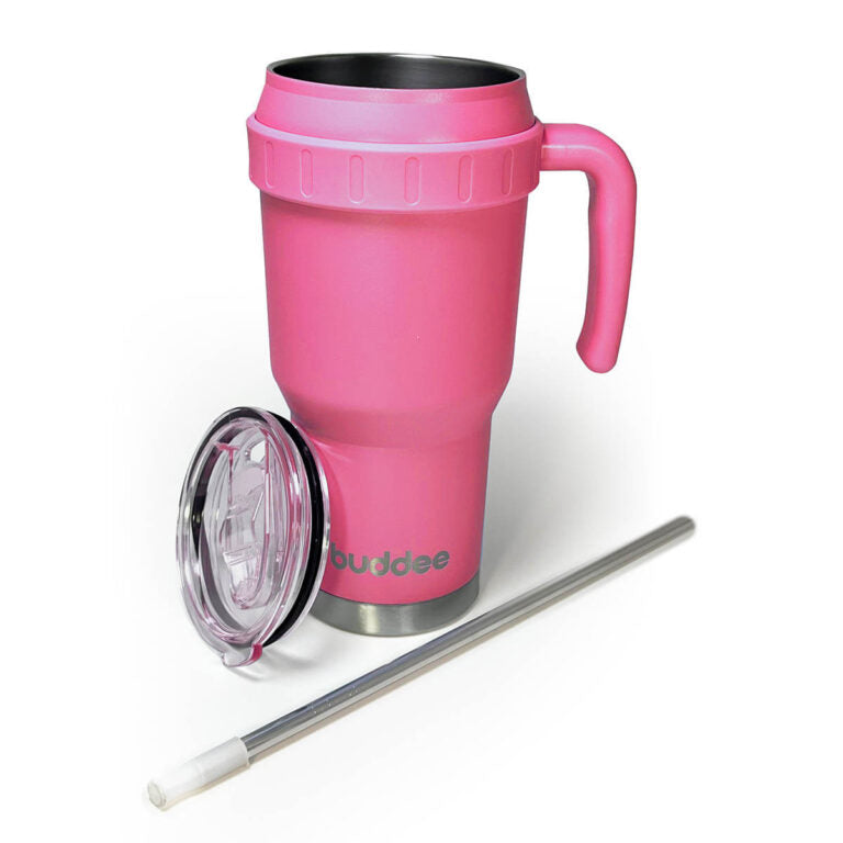 Buddee Bottles - 1200ml tumbler with sliding lid and straw
