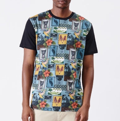 Faded collage T-shirt - HOLMES