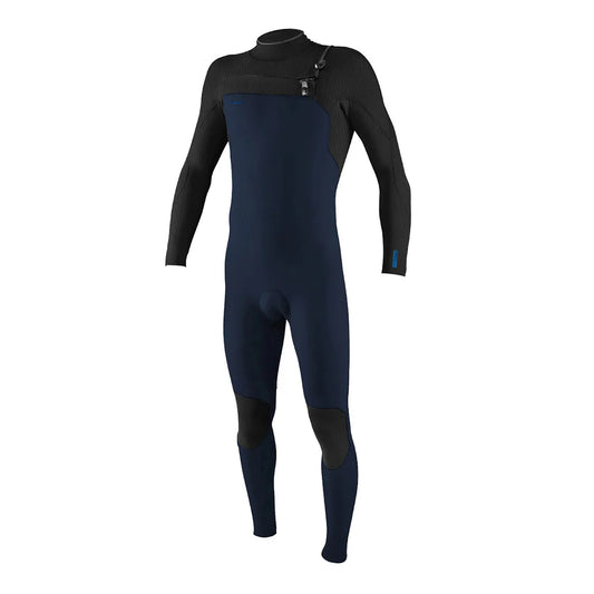 O'NEILL - HYPERFREAK 4/3mm CHEST ZIP FULL WETSUIT - NAVY/BLACK - Pollywog