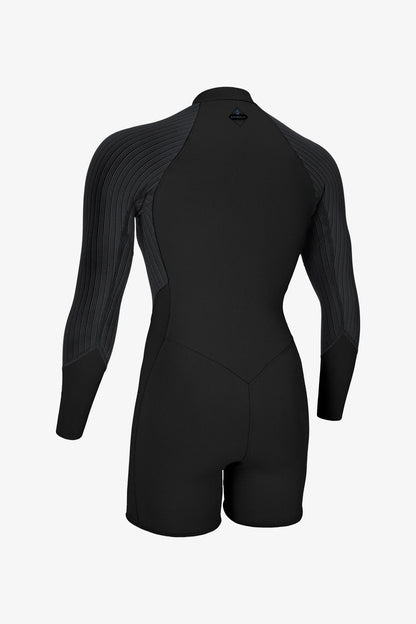 O'NEILL - WOMANS HYPERFREAK 2mm FRONT ZIP - LONGSLEEVE - SPRING SUIT - BLK/BLK - Pollywog