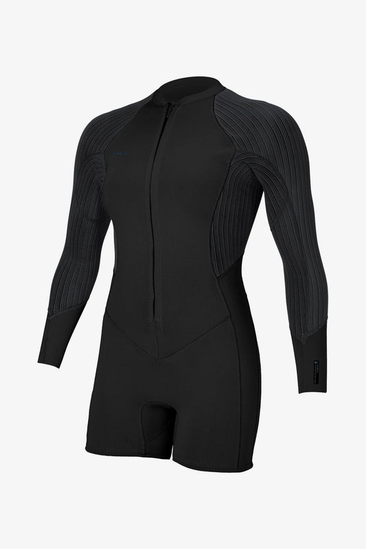 O'NEILL - WOMANS HYPERFREAK 2mm FRONT ZIP - LONGSLEEVE - SPRING SUIT - BLK/BLK - Pollywog