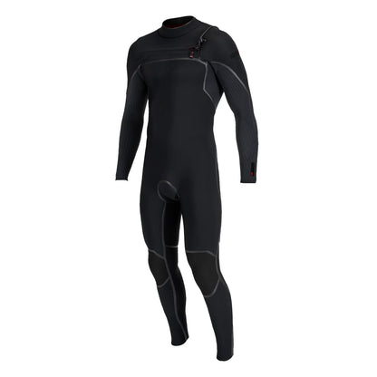 O'NEILL WETSUITS - HYPERFREAK FIRE CHEST ZIP 4/3 - BLACK/BLACK - Pollywog