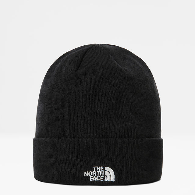 The North Face Norm shallow beanie in Black