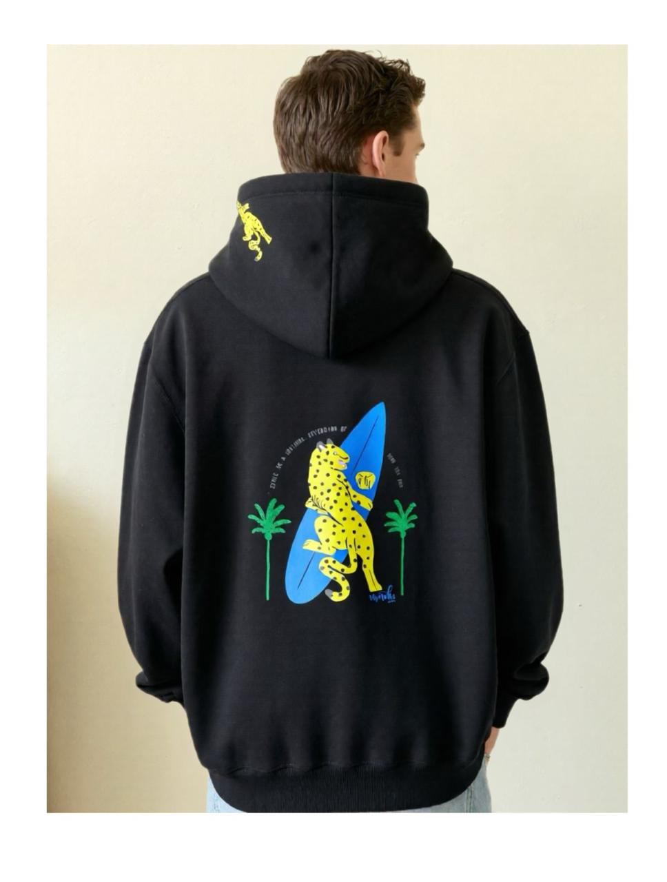 MERAKI - HOODED SWEATSHIRT - LEOPARD - Pollywog