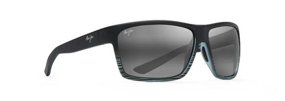 Maui Jim - Alenuihaha - Polarised Wrap Sunglasses - Grey Black Stripe - Pollywog