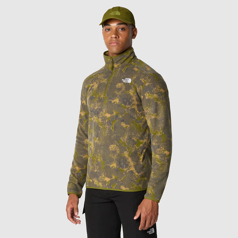 MEN'S 100 GLACIER PRINTED 1/4 ZIP - The North Face