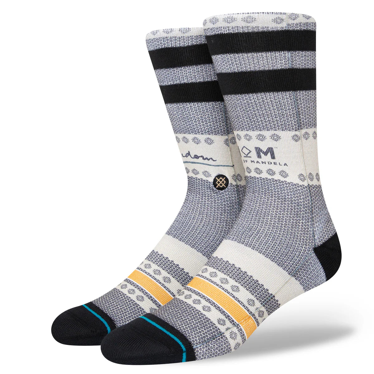 Stance Unisex Freedom Mandela Socks Black