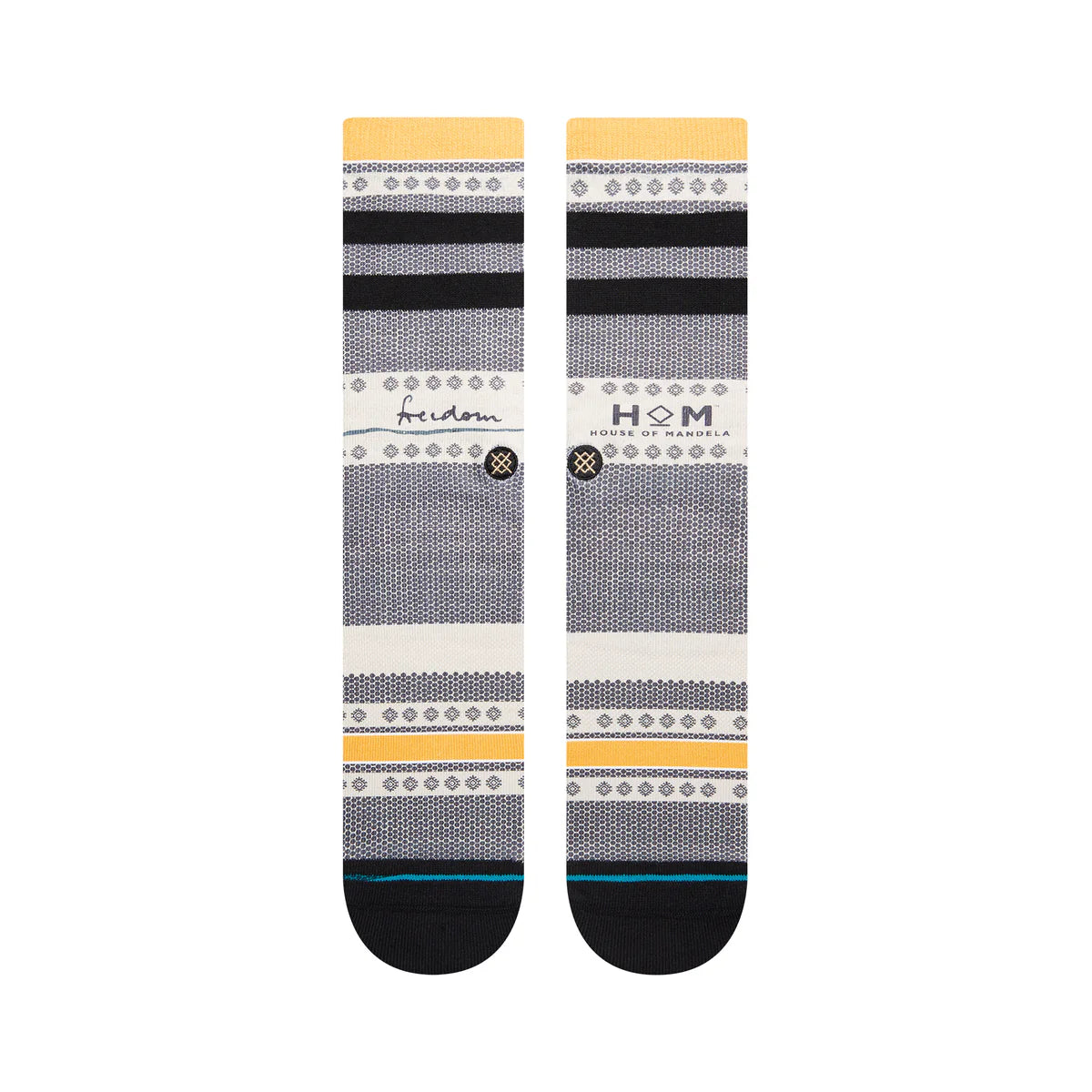 Stance Unisex Freedom Mandela Socks Black