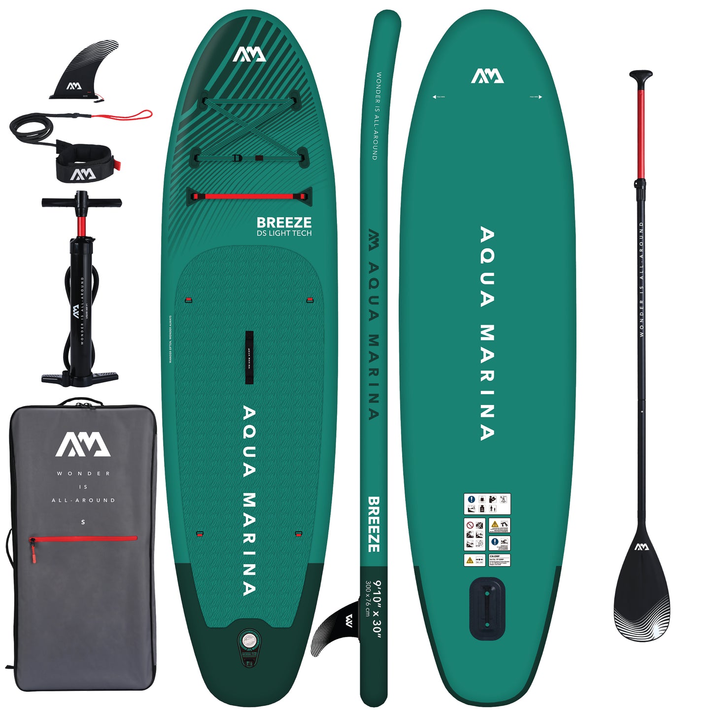 Aqua Marina - Breeze 9'10" SUP + Paddle - Pollywog