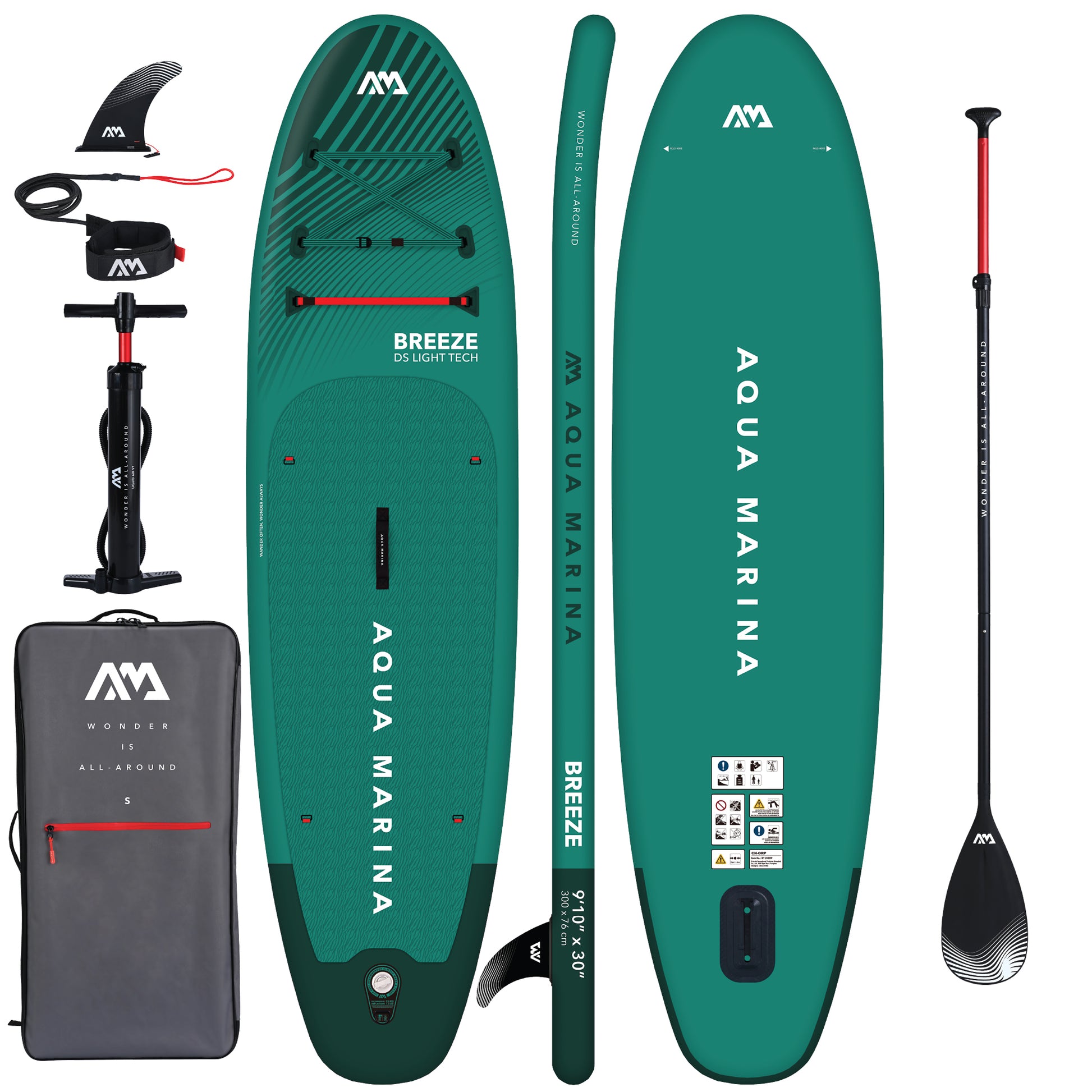 Aqua Marina - Breeze 9'10" SUP + Paddle - Pollywog