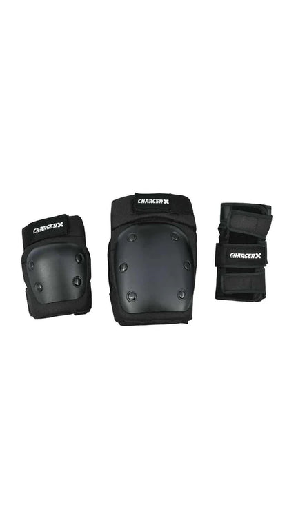 CHARGER-X PRO Skate Protective Gear Set: Knee, Elbow, Wrist Guards