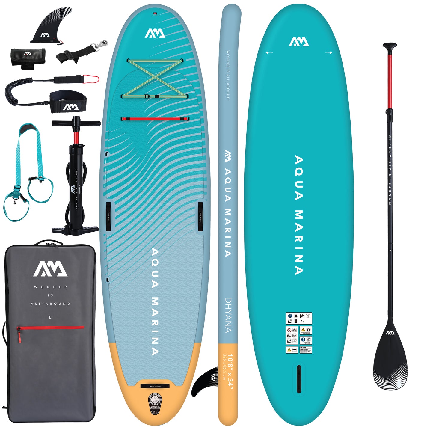 Aqua Marina - Dhyana 11'0" Yoga SUP + Paddle - Pollywog