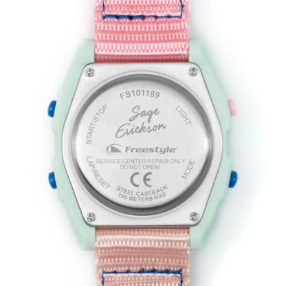 FREESTYLE WATCHES - SHARK CLASSIC CLIP SAGE ERICKSON COLAB - BLUE SAGE PINK - Pollywog