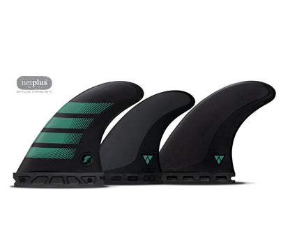 Futures Fins - F6 5-FIN SET Alpha - Medium (Carbon/Teal