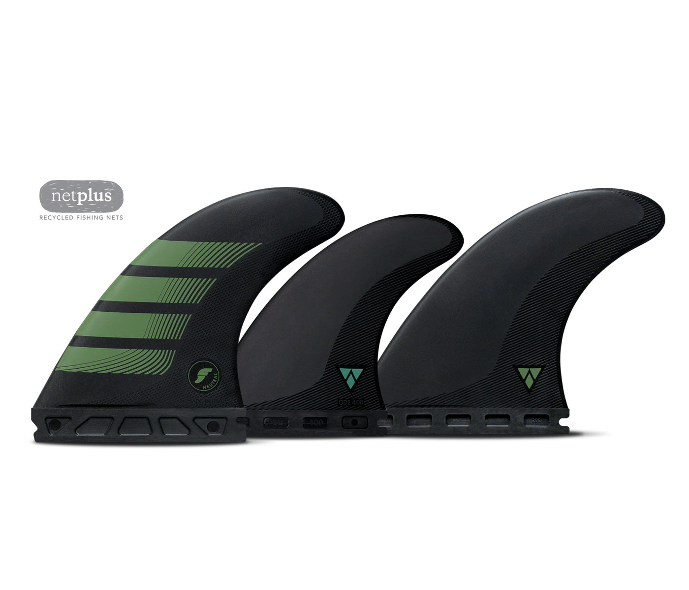 Futures Fins - F8 5-FIN SET Alpha - Large (Carbon/Olive)