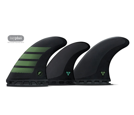 Futures Fins - F8 5-FIN SET Alpha - Large (Carbon/Olive)