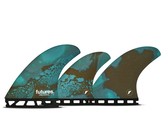 FUTURE FINS - CHRISTENSON - 5 FINS - HONEYCOMBE - MEDIUM - BLUE/BROWN