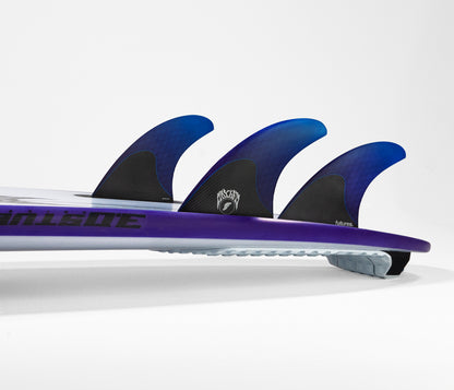 FUTURE FINS - MAYHEM 3.0 - HONEYCOMBE/CARBON - THRUSTER - MEDIUM - BLUE - Pollywog