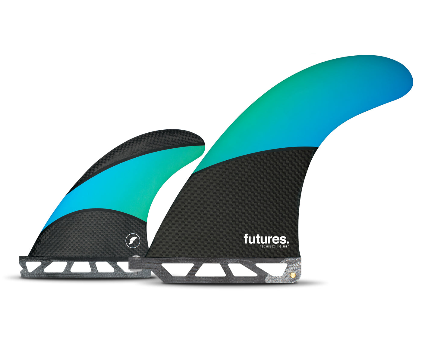 FUTURE FINS - TECHFLEX 2 + 1 - BLUE/GREEN