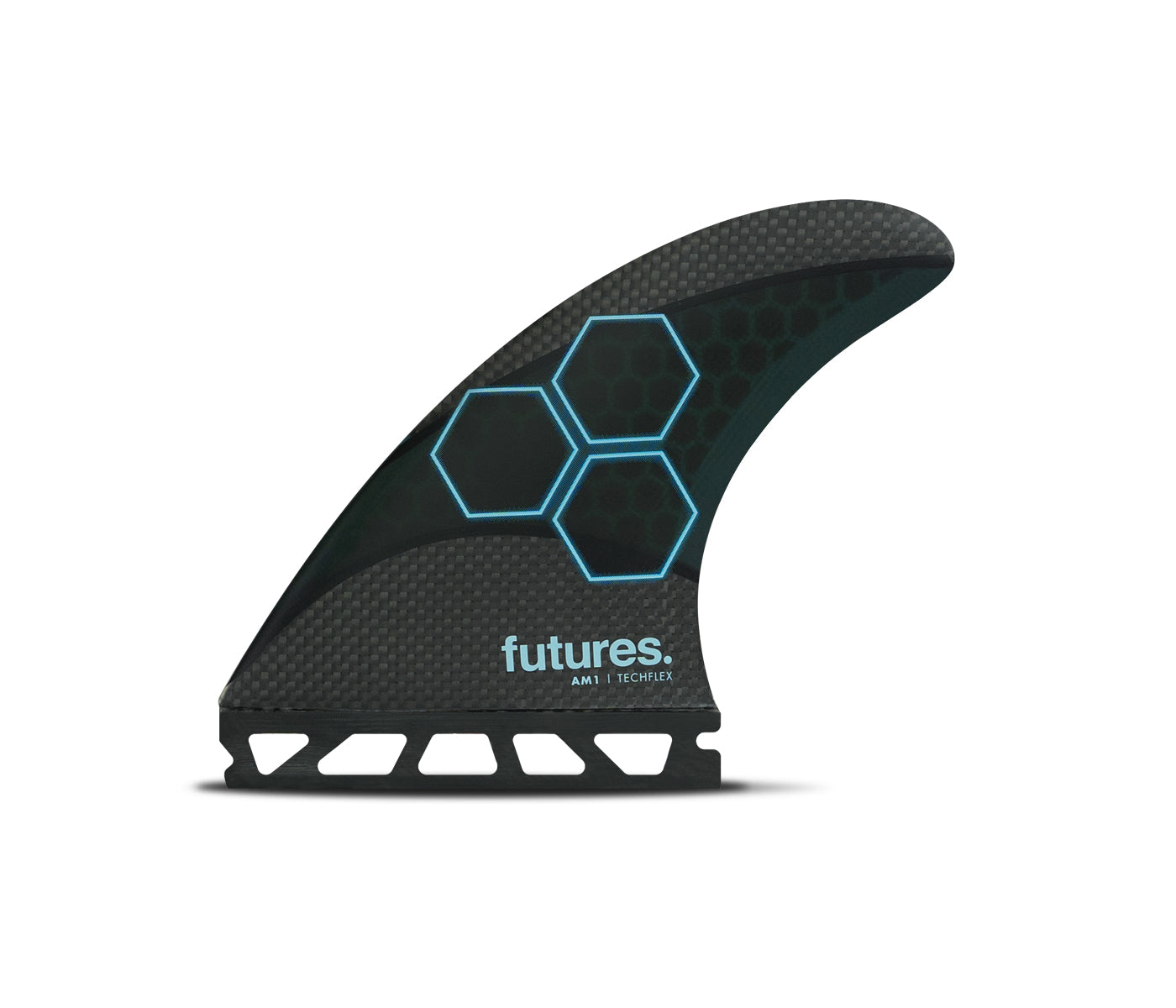 FUTURE FINS - AM1 TECHFLEX - 5 FIN - MEDIUM - BLACK/BLUE