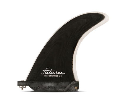 FUTURE FINS - PERFORMANCE 6" SMALL SINGLE LONGBOARD FIN - BLACK/GREY