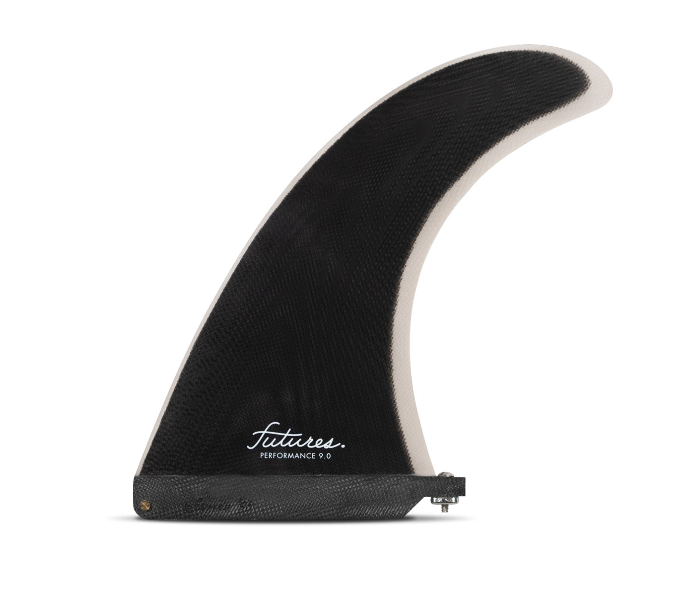 FUTURE FINS - 9" PERFORMANCE SINGLE LONGBOARD FIN - BLACK/GREY - LARGE
