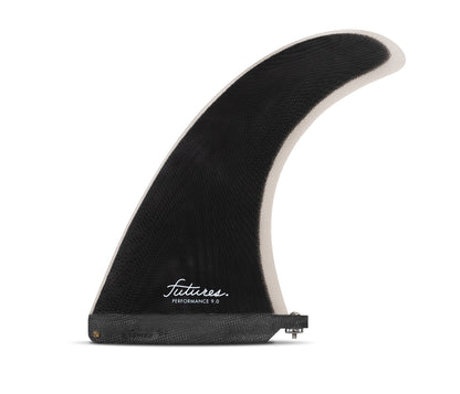 FUTURE FINS - 9" PERFORMANCE SINGLE LONGBOARD FIN - BLACK/GREY - LARGE