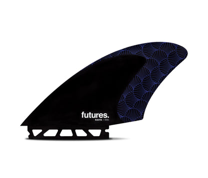 Futures Fins - RASTA KEEL Honeycomb - Universal (BLACK/PURPLE)