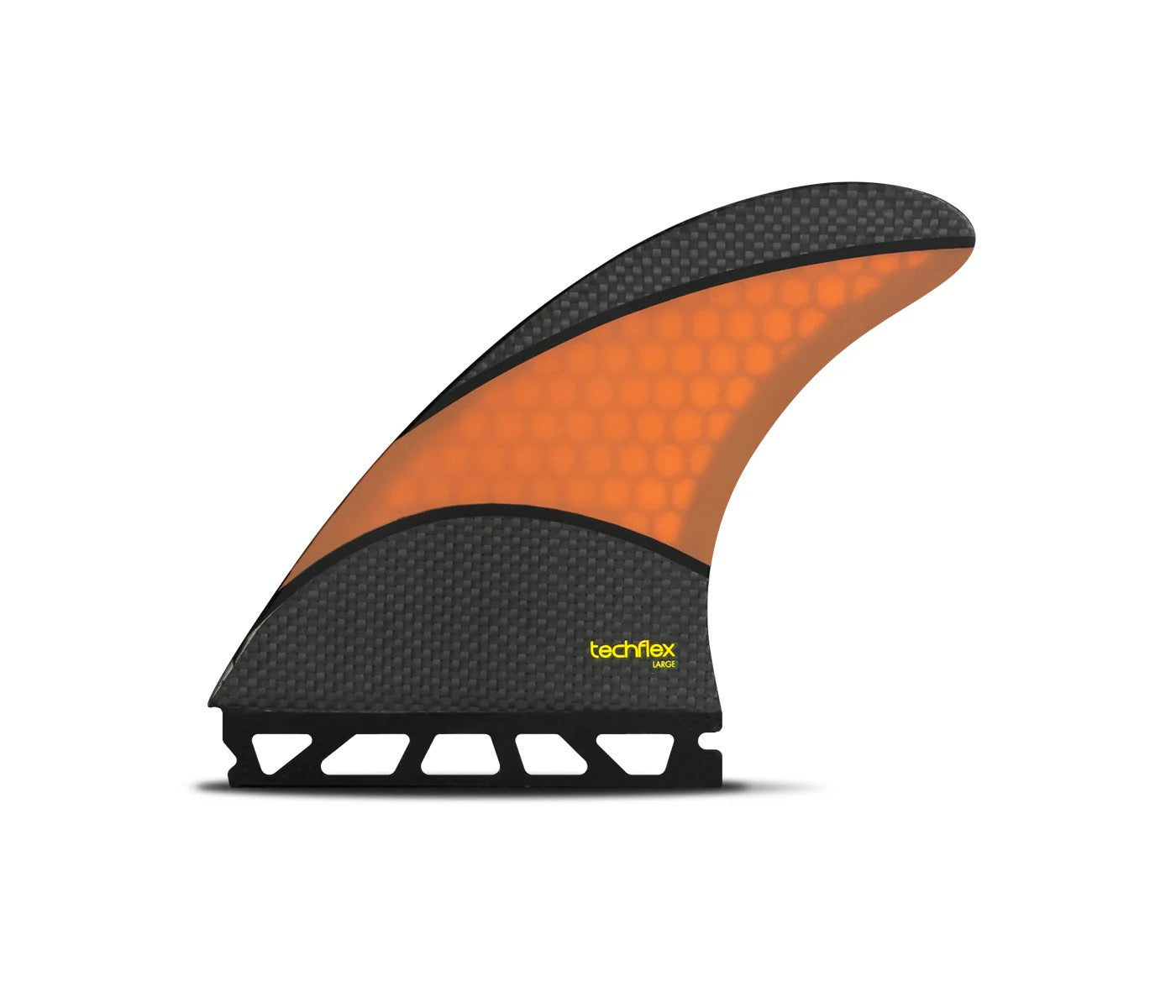 FUTURE FINS - AM2 TECHFLEX - THRUSTER - LARGE - ORANGE - Pollywog