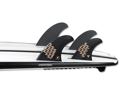 FUTURE FINS - GERRY LOPEZ - 5 FIN - ALPHA - LARGE -CARBON/SAND