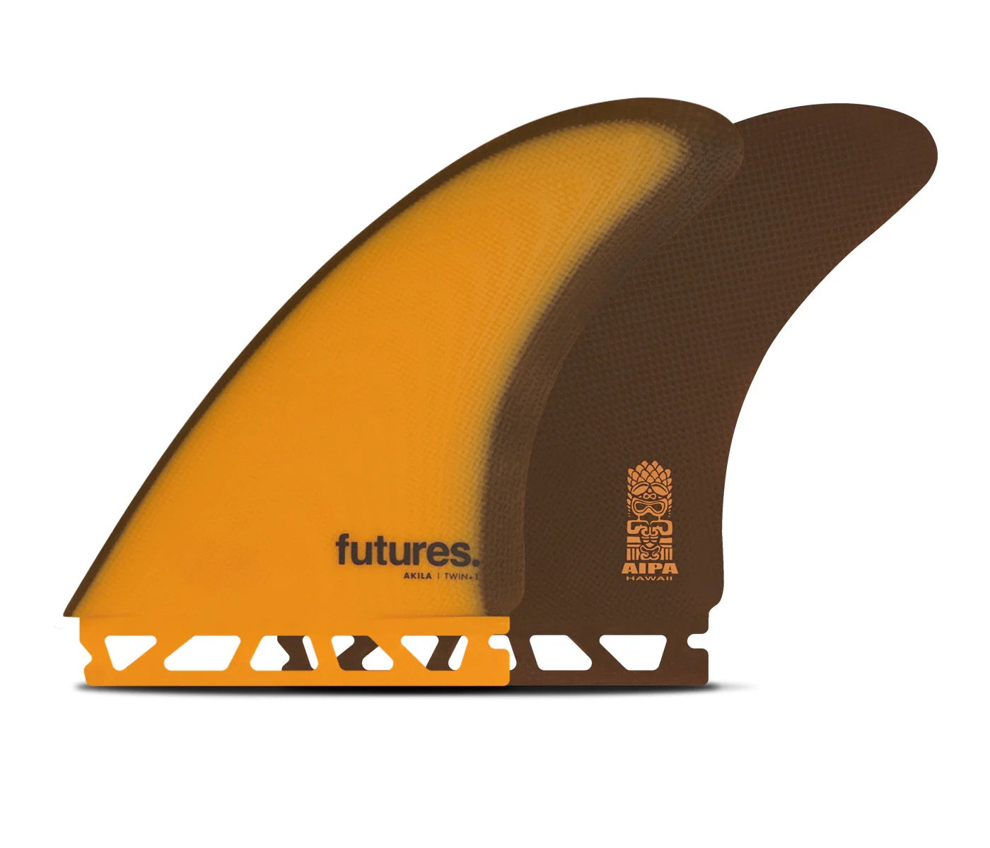 FUTURE FINS - AKILA AIPA TWIN + 1 - FIBERGLASS - ORANGE/BROWN