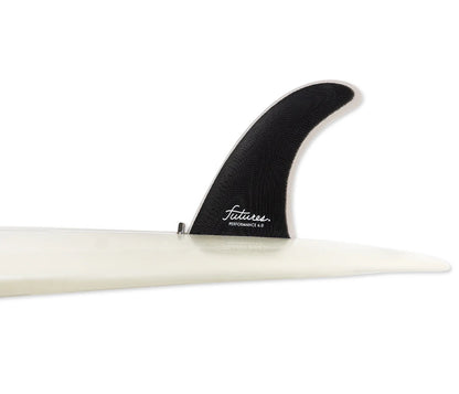 FUTURE FINS - PERFORMANCE 6" SMALL SINGLE LONGBOARD FIN - BLACK/GREY