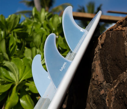 FUTURE FINS - TWIGGY SET UP - 5 FIN - FIBERGLASS - LARGE - ROYAL/BLUE